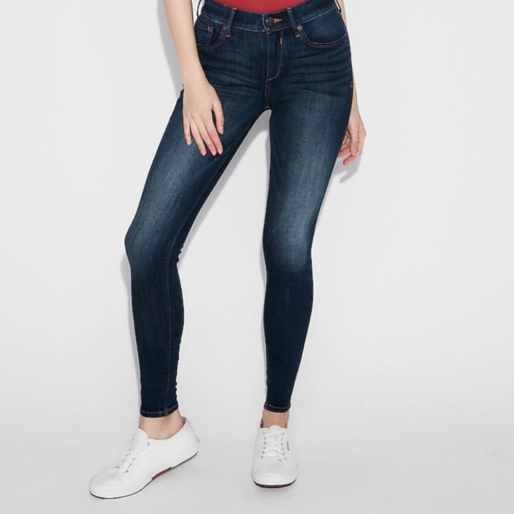 Express Jeans 18L Mid Rise  Jean Leggings‎ Size 18 L